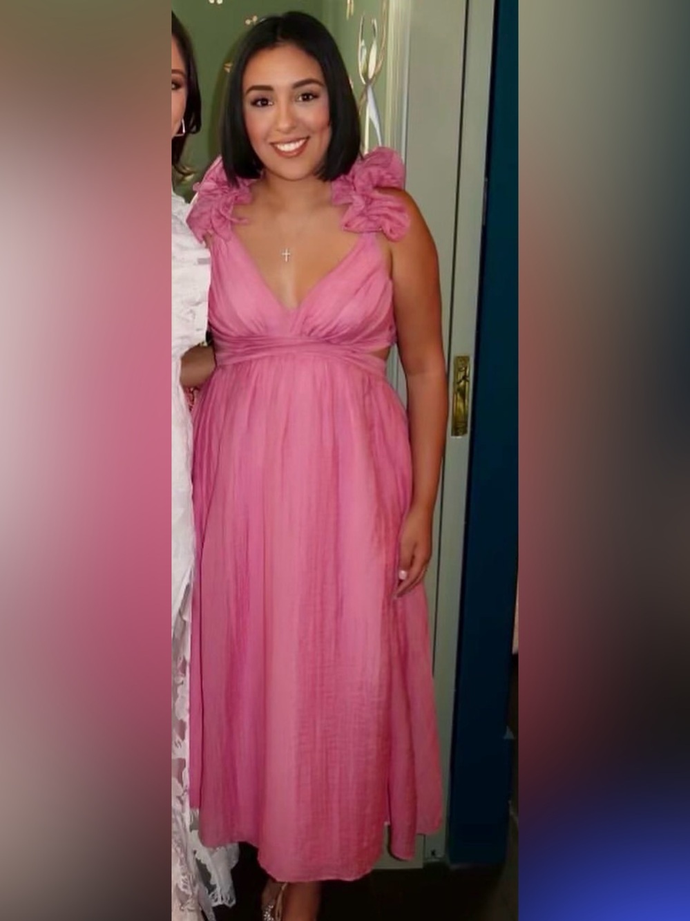 RING THE WEDDING BELLS MAXI DRESS PINK - Picture 4 of 4